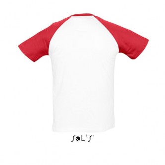 ΠΡΟΣΦΟΡΑ Ανδρικό t-shirt Άσπρο - Κόκκινο FunkyWR